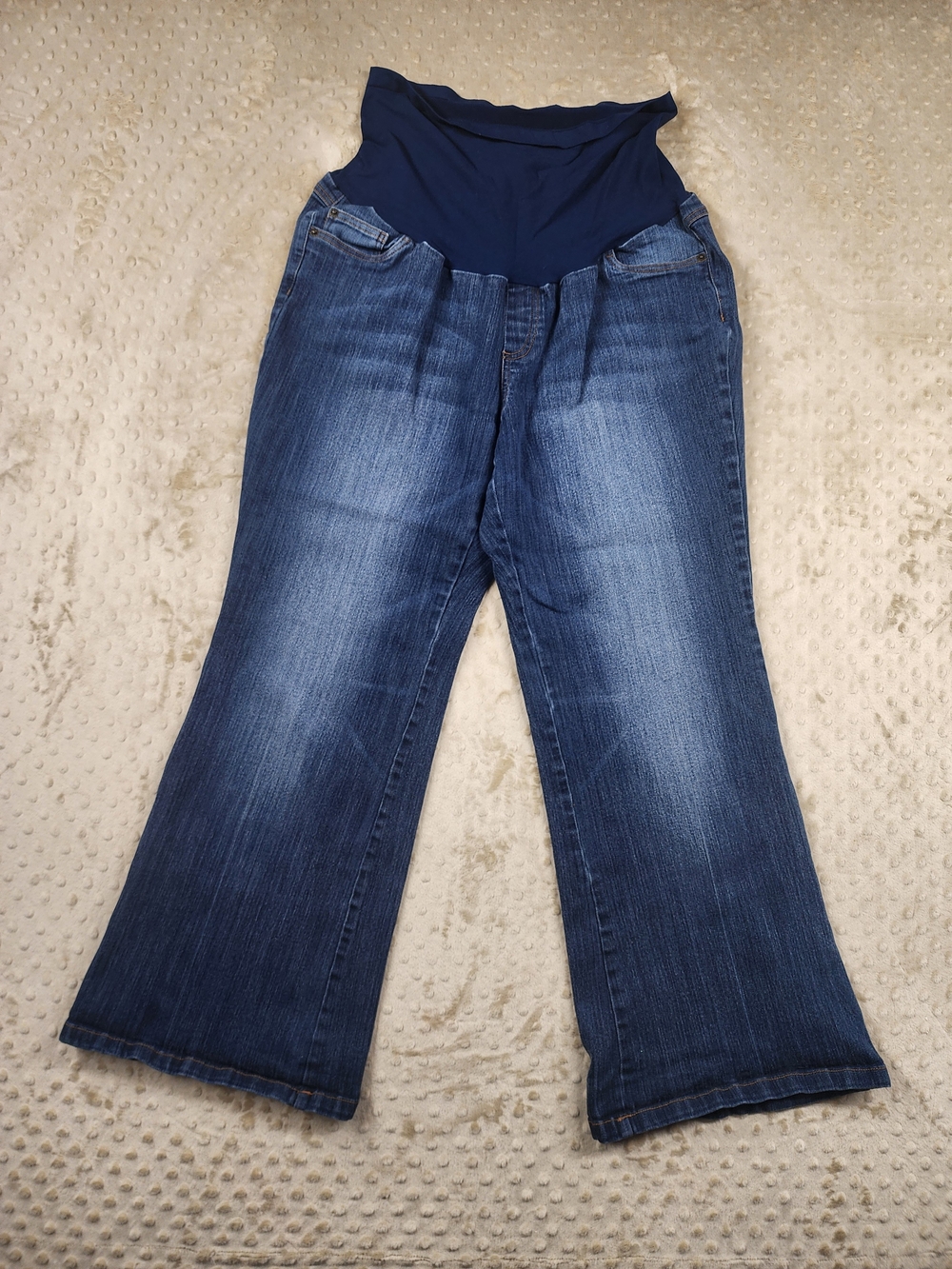 Motherhood Maternity Bootcut Flare Jeans with Stretch Panel Plus-Size 1X